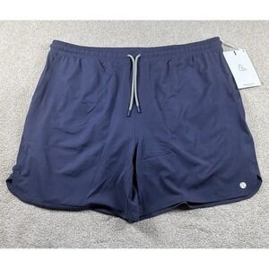 Rhoback Grit The Dunks Lined Gym Shorts Men's 3XL Navy Blue Athletic Training